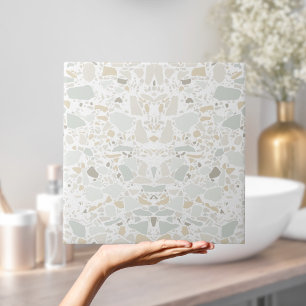 Azulejo Moderna y sencilla mosaico blanco Terrazzo