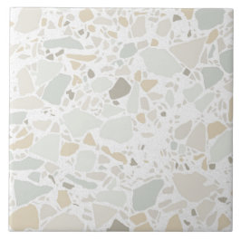Azulejo Moderna y sencilla mosaico blanco Terrazzo