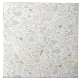 Azulejo Moderna y sencilla tela blanca Terrazzo