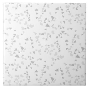 Azulejo Moderna y simple Terrazzo Gris Tile Blanco