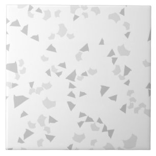 Azulejo Moderna y simple Terrazzo Gris Tile Blanco
