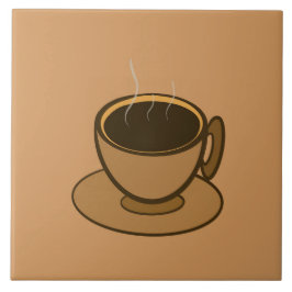 Azulejo Moderno café café marrón de mediados de siglo