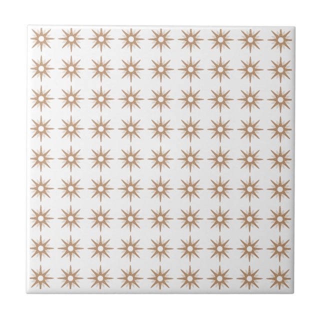 Azulejo Moderno de mediados de siglo Patrón de estrella pe (Frente)