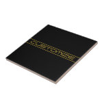 Azulejo Moderno estilo Editable Gold Text & Line Stripes<br><div class="desc">Diseño moderno y editable, personalizar como te guste.</div>
