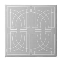 Azulejo Moderno Geométrico Gris Blanco Urbano