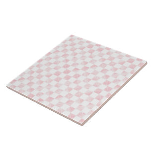 Azulejo Moderno patrón blanco de rastrillos de oro Rosa
