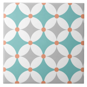 Azulejo Moderno Patrón Geométrico Del Siglo Medio Tile C