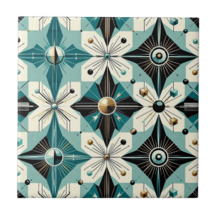 Azulejo Moderno Retro de Mitad de Siglo