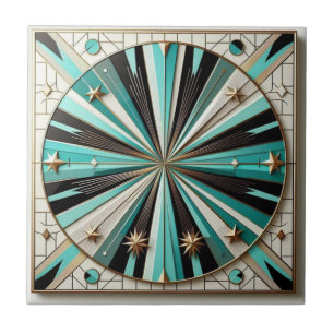 Azulejo Moderno Retro de Mitad de Siglo