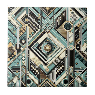 Azulejo Moderno Retro de Mitad de Siglo