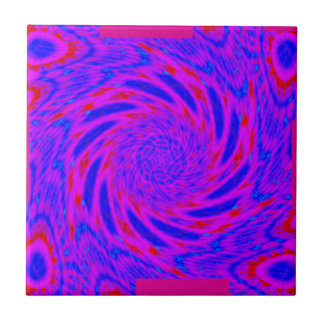 Azulejo Moderno y elegante diseño morado-azul-rosa rosado