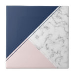 Azulejo Moderno y elegante mármol azul marino<br><div class="desc">Moderno y elegante mármol azul marino</div>