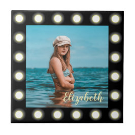 Azulejo Moderno y exclusivo marco de fotos en cuadrado neg