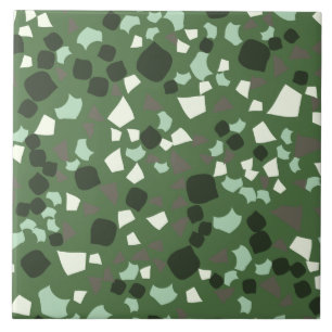 Azulejo Moderno y simple Terrazzo Green