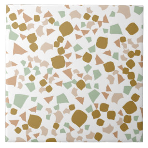 Azulejo Moderno y simple Terrazzo White Gold