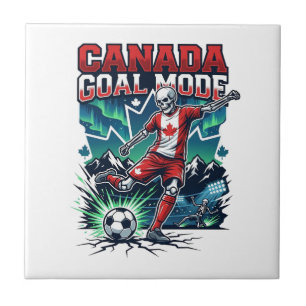 Azulejo Modo Gol Canadá Esqueleto Delantero Naciones Dinám