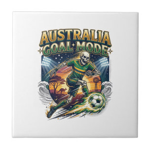 Azulejo Modo Gol de Australia Esqueleto Camiseta de Nacion