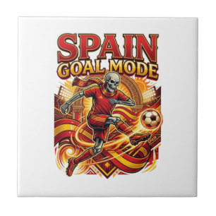 Azulejo Modo Gol España Esqueleto Delantero Naciones Stree