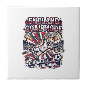 Azulejo Modo Gol Inglaterra Esqueleto Delantero Naciones R