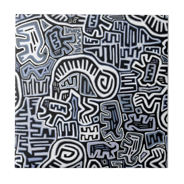 Azulejo Mola Ritual Chamanico de Peyote (Frente)