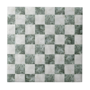 Azulejo Mollejas marroquíes Mármol blanco y cerámica verde