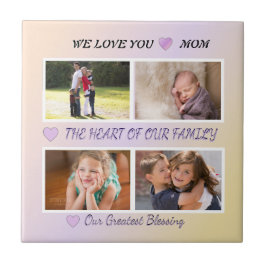 Azulejo Mom's Grace - Pastel 4 Photo Tribute