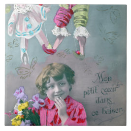 Azulejo Mon petite coeur dans ce baiser