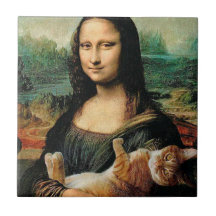 Mona Lisa con su gato Leonardo da Vinci