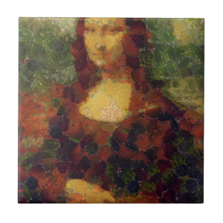 Azulejo Mona Lisa Lettuce Bella Artes Vegan Spoof