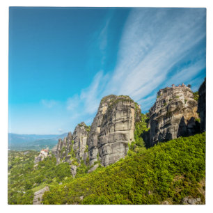 Azulejo monasterios de rocas de Meteora, Grecia