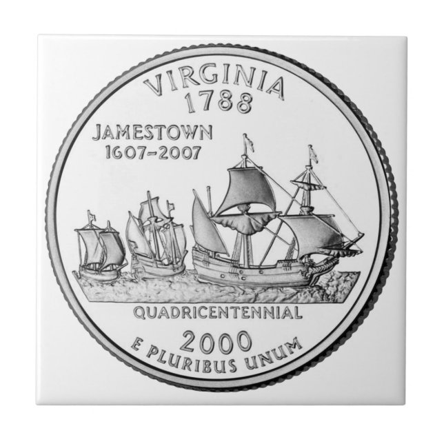 Azulejo Moneda de Virginia (Frente)