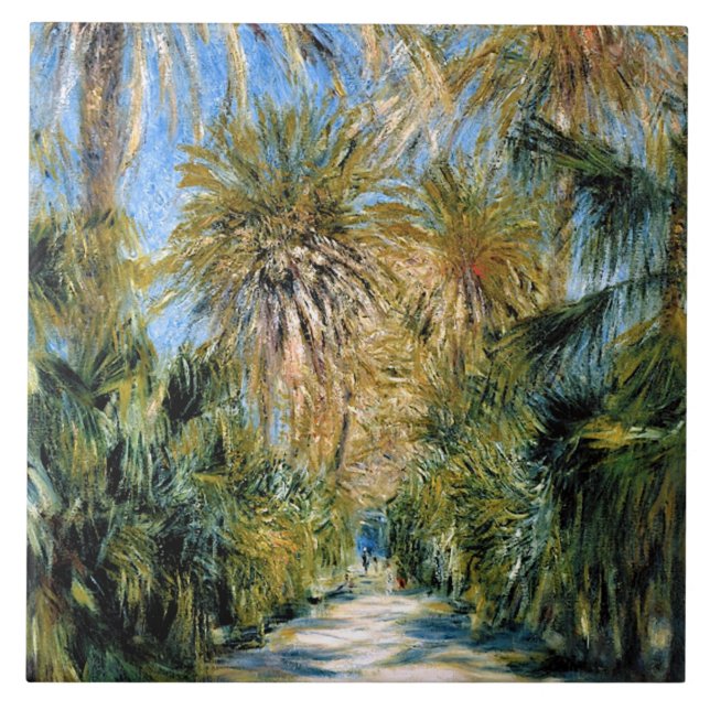 Azulejo Monet - Argel, el Jardín de Essai (Frente)