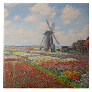 Azulejo Monet - Campos de Tulipanes en Holanda