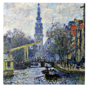 Azulejo Monet - Canal de Amsterdam,