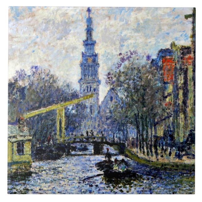 Azulejo Monet - Canal de Amsterdam, (Frente)