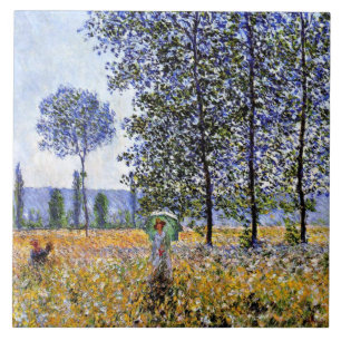 Azulejo Monet - Efecto de la luz solar bajo los álamos,