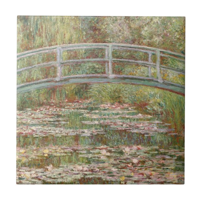 Azulejo Monet: El puente japonés (Frente)