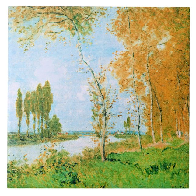 Azulejo Monet - La Primavera en Argenteuil, (Frente)