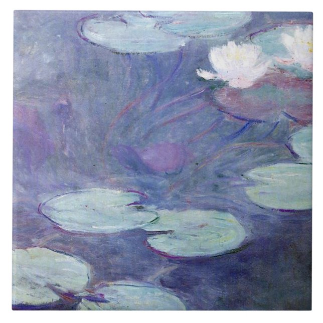 Azulejo Monet - Lilis de agua rosada (Frente)
