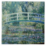 Azulejo Monet - Lilis de agua y puente japonés<br><div class="desc">Water Lilies y el Puente Japonés,  famoso cuadro de Claude Monet,  1899</div>