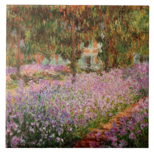 Azulejo Monet - Los irlandeses en el jardín de Monet