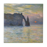 Azulejo Monet - Manneport, acantilado en Etretat, Sunset<br><div class="desc">The Manneport,  Cliff at Etretat,  Sunset / Etretat,  soleil couchant - Claude Monet,  1883</div>