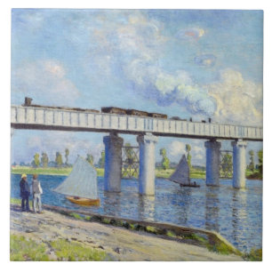 Azulejo Monet - Puente ferroviario en Argenteuil