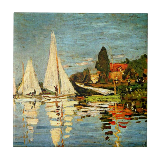 Azulejo Monet, Regattas en Argenteuil (Frente)