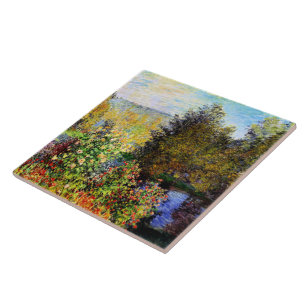 Azulejo Monet - Un rincón del jardín en Montgeron