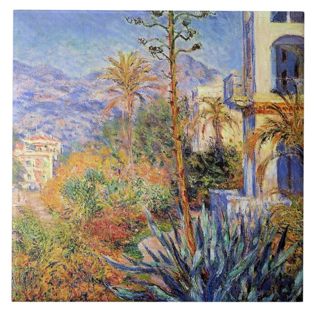 Azulejo Monet - Villas en Bordighera, (Frente)