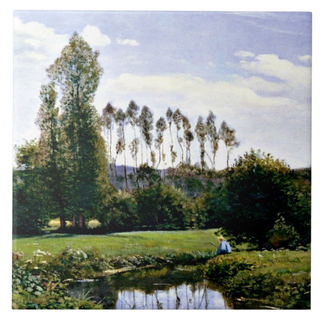 Azulejo Monet - Vista de las Ruelles Le Havre (Frente)