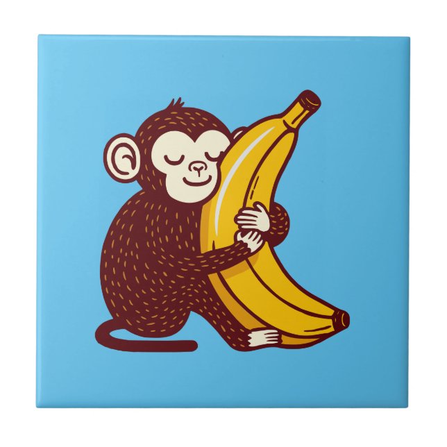 Azulejo Monkey Love Banana (Frente)