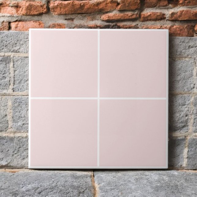 Azulejo Monocromo Rosa ligero rosa de corte moderno (Subido por el creador)