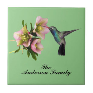 AZULEJO MONOGRAM HUMMINGBIRD